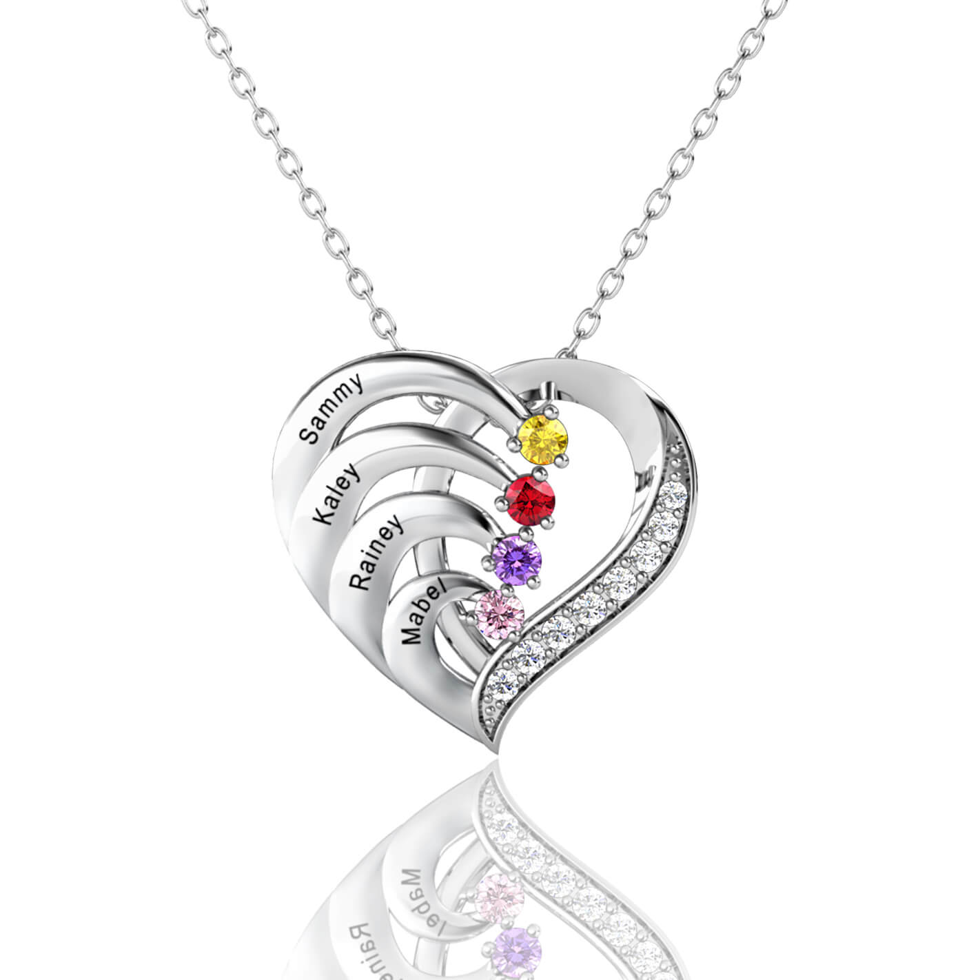 Baby/Children's Birthstone Heart Necklace 001-770-00065 | Georgetown  Jewelers | Wood Dale, IL
